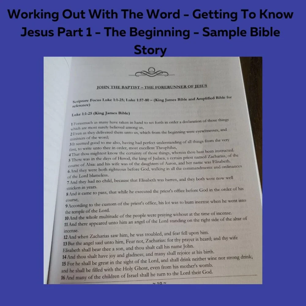 3 Workbooks for $15 - Fun Bible Activity Workbook - Getting To Know Jesus Part 1